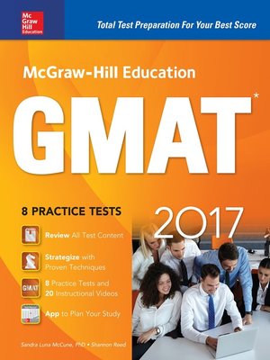 cover image of McGraw-Hill Education GMAT 2017